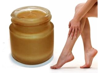 Ointment against varicose veins of the legs. 
