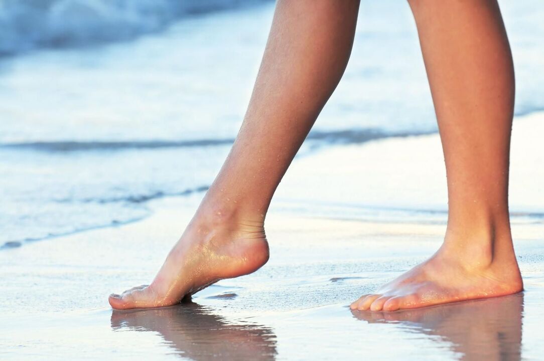 Prevention of varicose veins walking barefoot on water