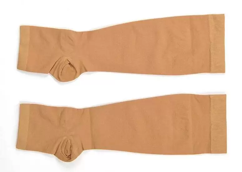 An example of a compression stocking from a well-known Asian manufacturer for patients with varicose veins. 